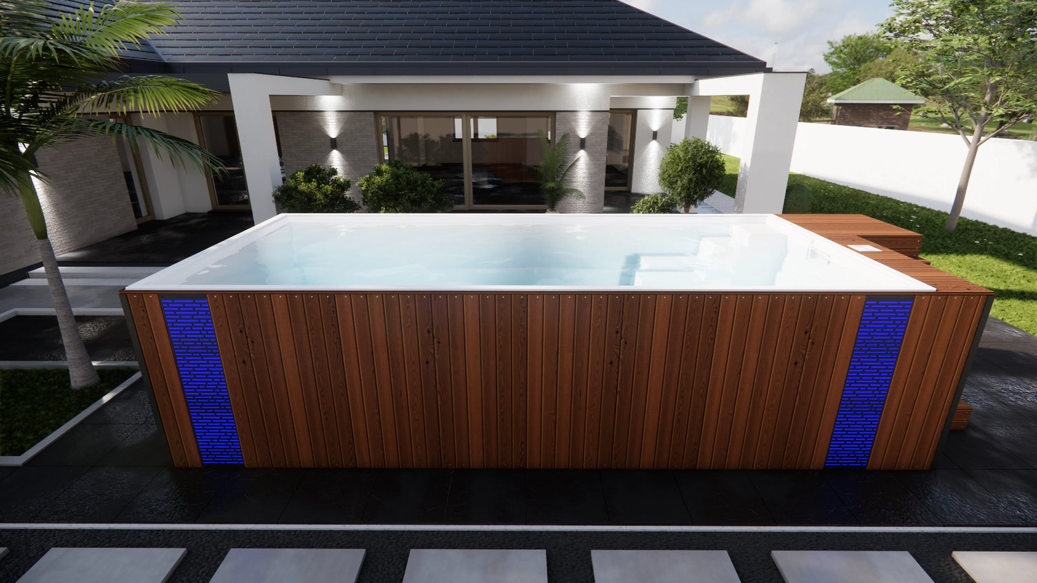 Freistehender GFK Pool Velluto