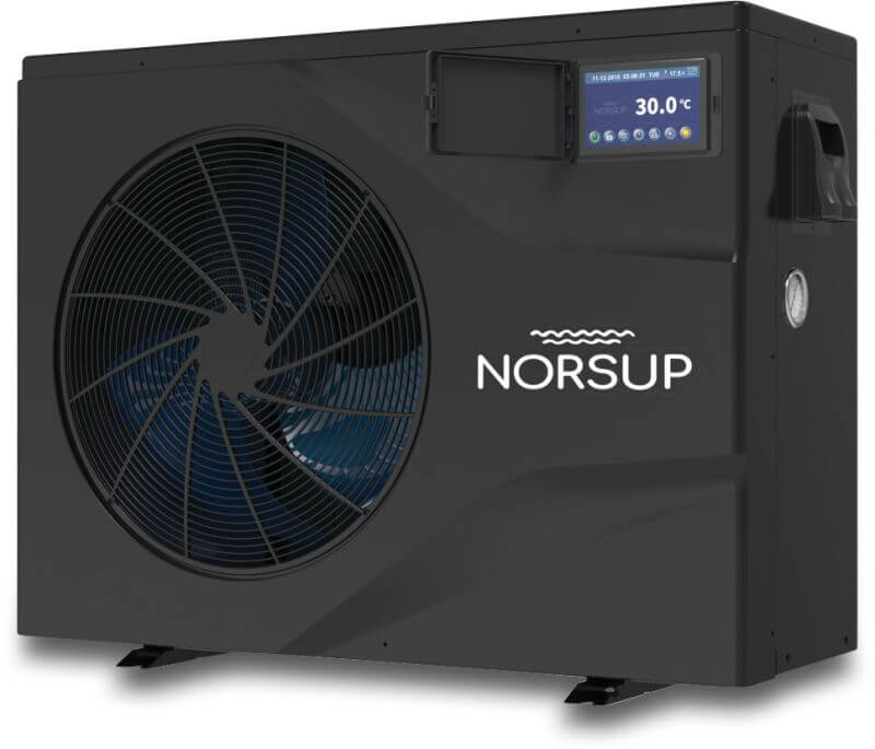 Norsup Wärmepumpe Inverter Aluminium 400VAC Schwarz Seitlich SG