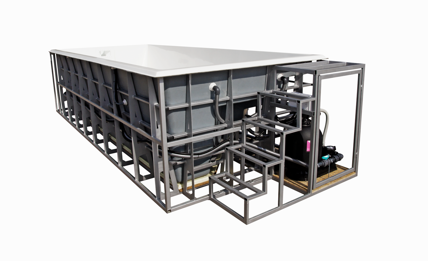 Freistehender GFK Pool Velluto