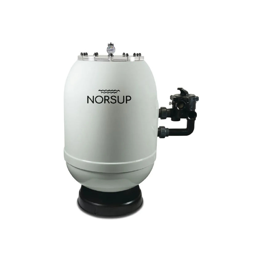 Norsup Sandfilter Polyester glasfaserverstärkt 63 mm Klebemuffe 3bar Grau type SupraV2 750 SM